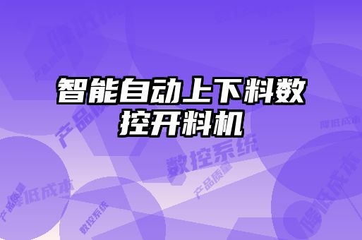 智能自動(dòng)上下料數(shù)控開料機(jī)