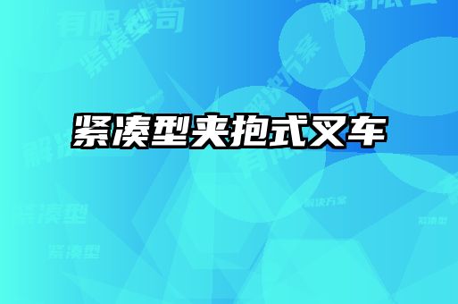 緊湊型夾抱式叉車(chē)